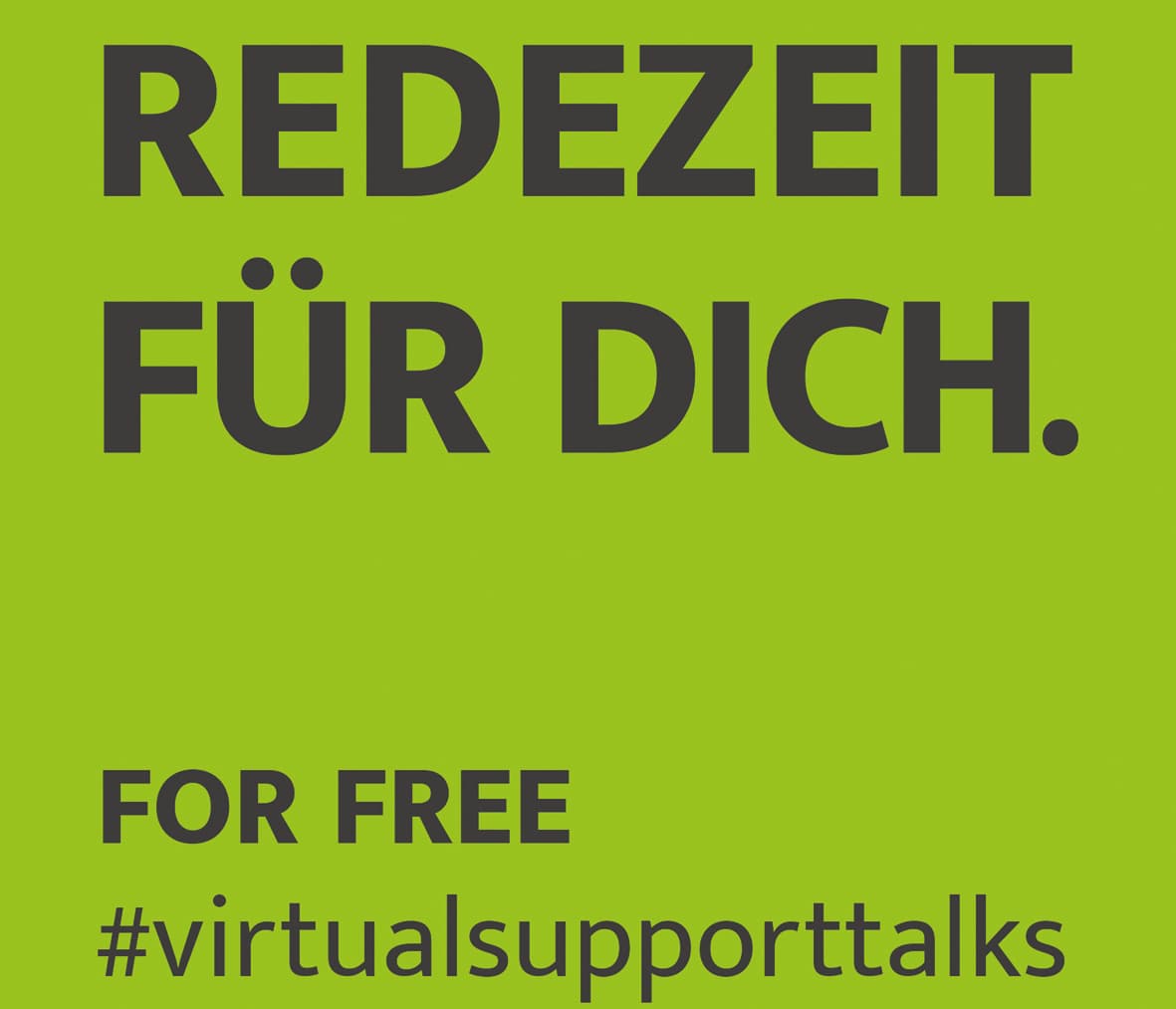 Bild mit der Aufschrift Redezeit für Dich